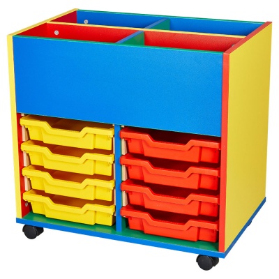 Colore! 4 Bay Mobile Kinderbox + 8 Trays