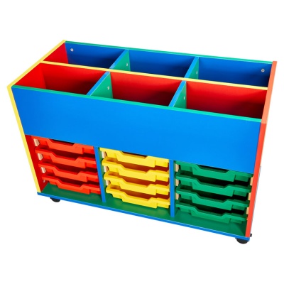 Colore! 6 Bay Mobile Kinderbox + 12 Trays