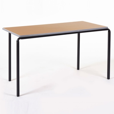 Essentials Slide-Stack Rectangular Classroom Table + Cast PU Edge