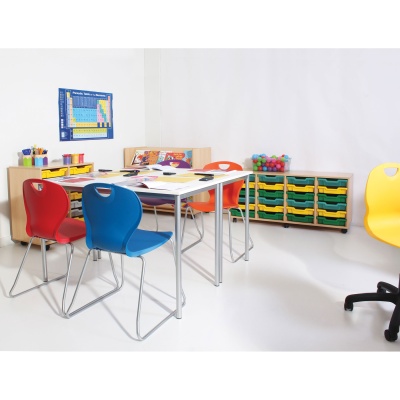 EVO Skid-Base School Stacking Chair