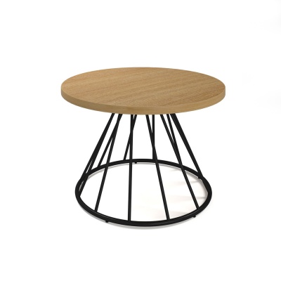 Figaro Coffee Table with Black Spiral Base
