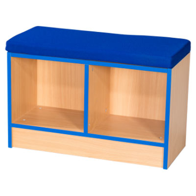 Folio Library Book Storage Bench + Cushion