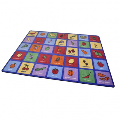 Large Healthy Eating Learning Rug