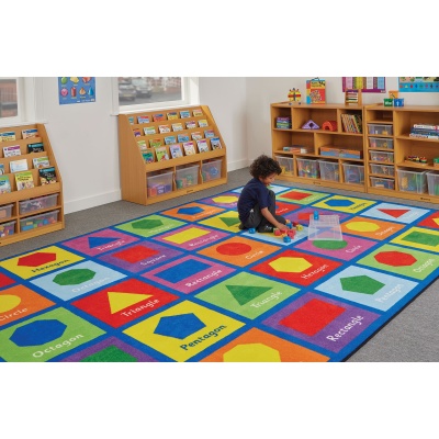Large Shapes Learning Rug | theClassroom.co
