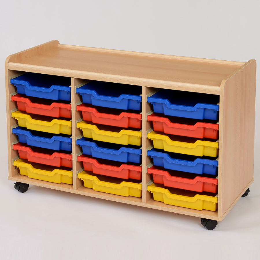 18 Shallow Tray Storage Unit