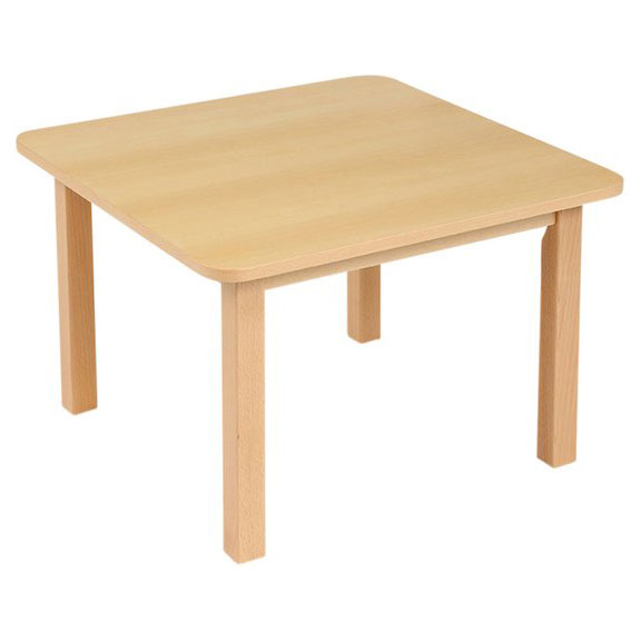 Children's Square Veneer Wooden Table