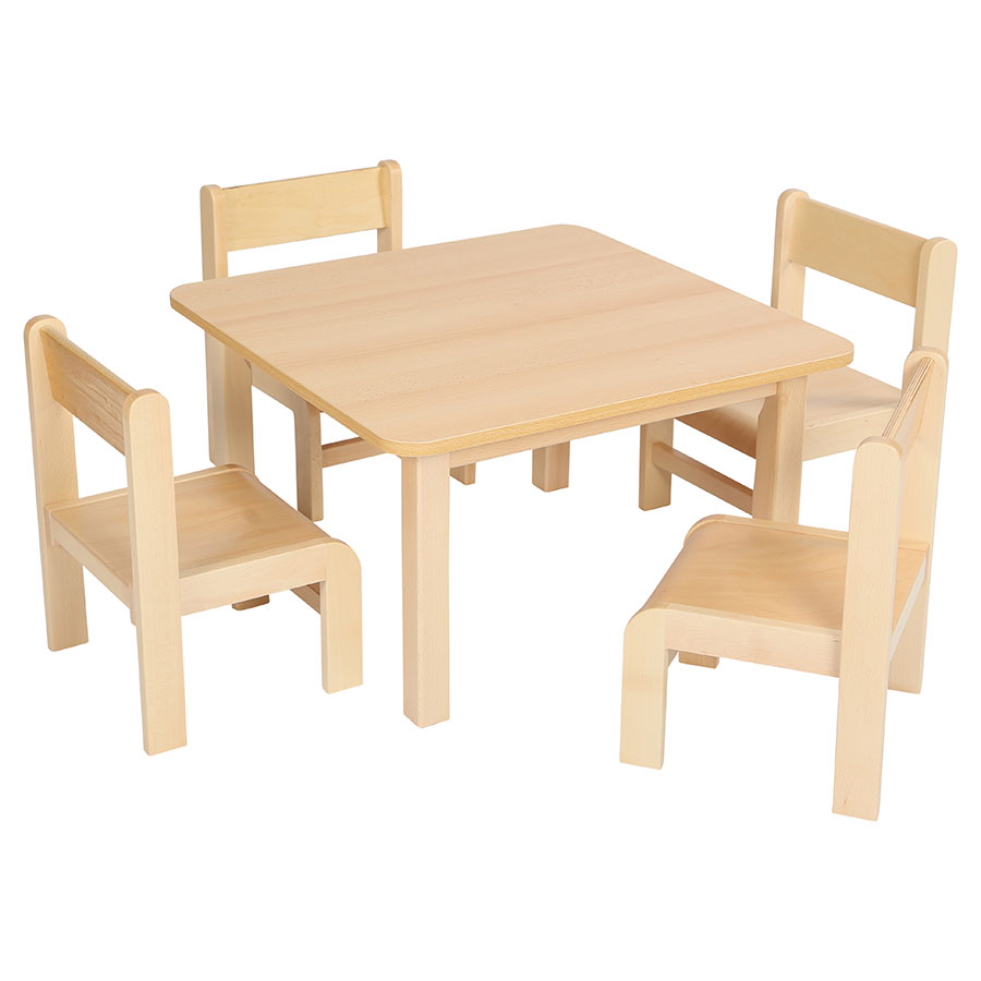 Children's Square Laminate Wooden Table