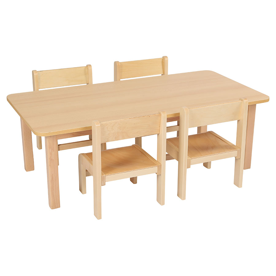 Children's Rectangular Laminate Wooden Table
