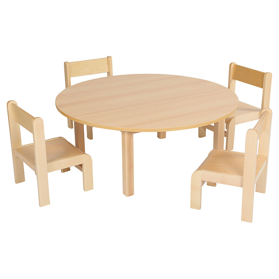 Children's Round Laminate Wooden Table