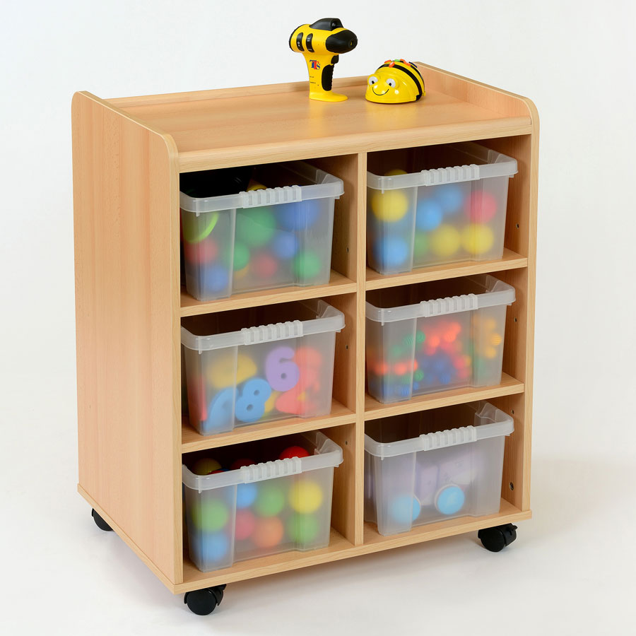 Flexi 6 Deep Clear Tray Classroom Storage