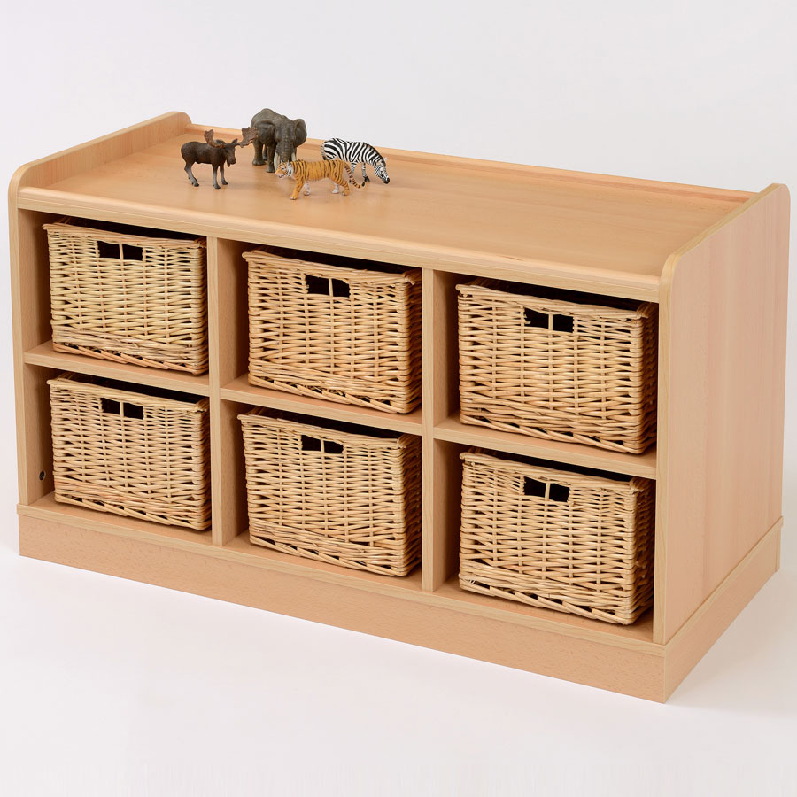 6 Deep Basket Classroom Storage