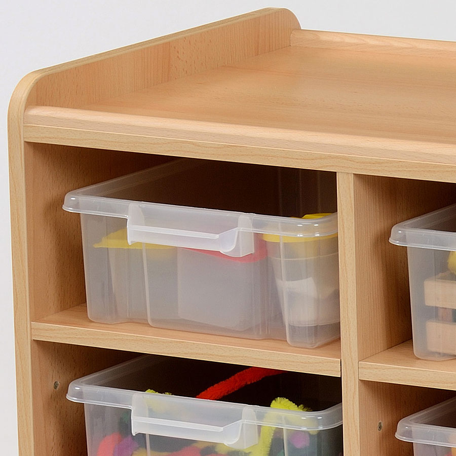 Flexi 8 Shallow & 6 Deep Clear Tray Classroom Storage | theClassroom.co