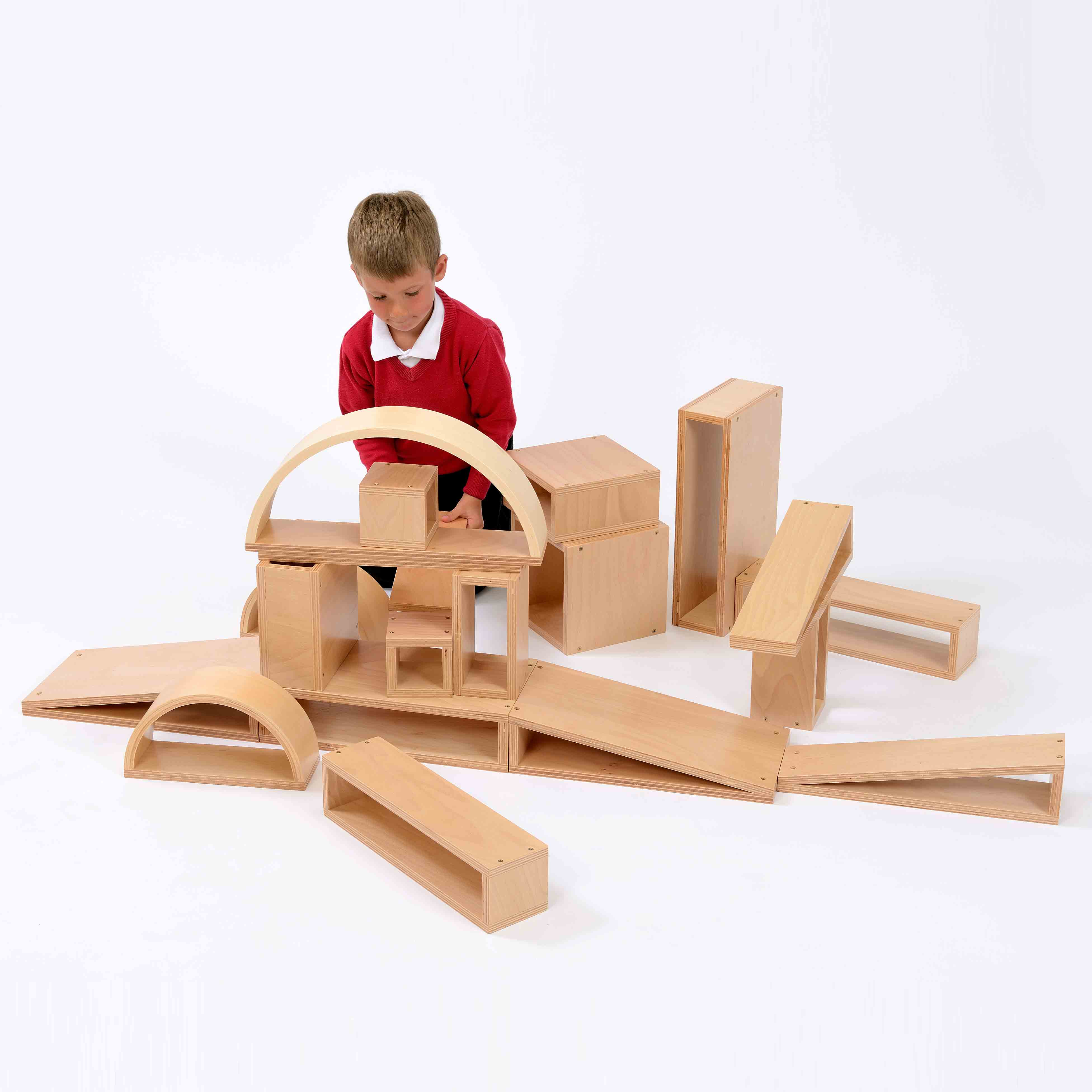 Children's Brico Wooden Building Blocks - Pack of 20