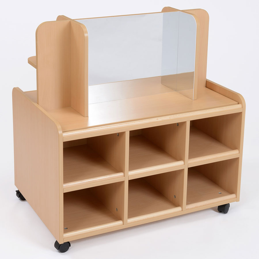 Double Sided Nursery Resource Unit + Display / Mirror