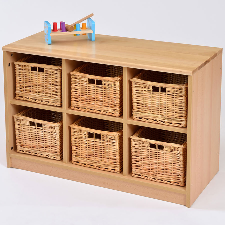 Room Scene - 6 Basket Storage Unit