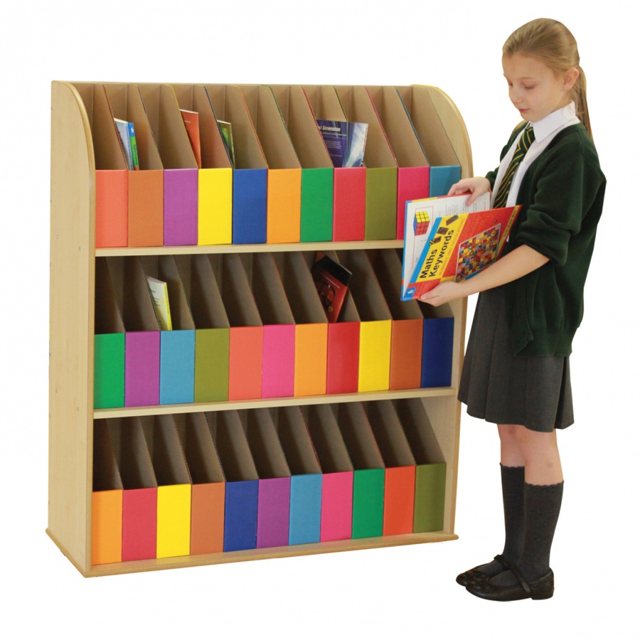 3 Shelf Maple Bookcase Foolscap