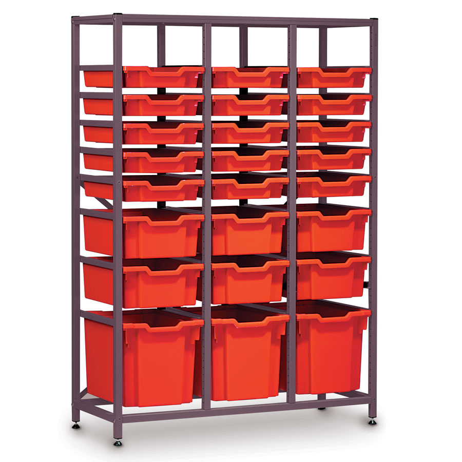 Mid-Height 3 Bay Science Storage - Multi-Tray