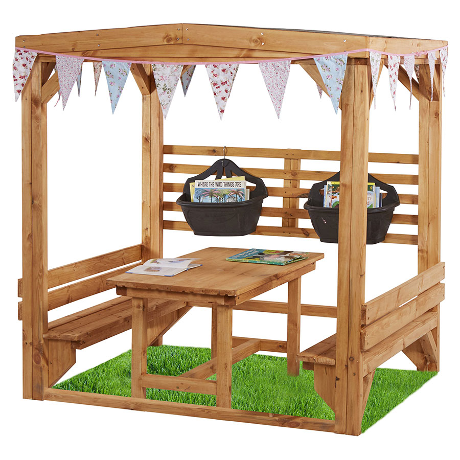 Children's Chatty Shelter + Table & Benches