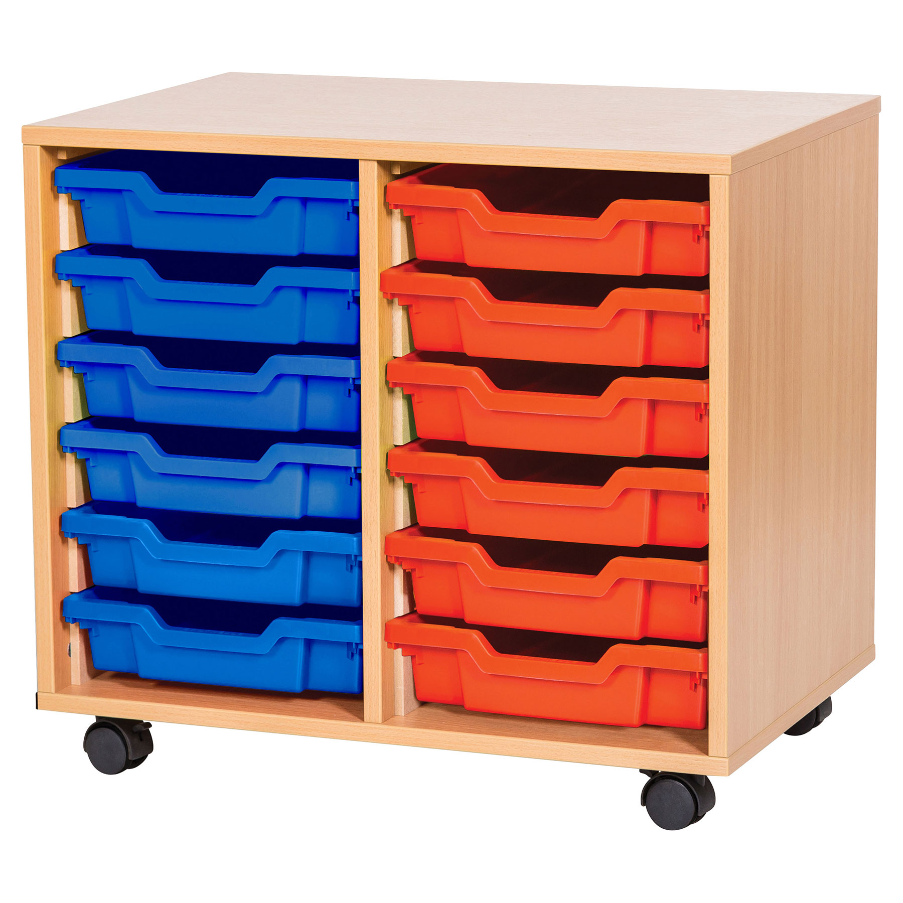 6 High Double Column Tray Storage (12 Shallow Trays)
