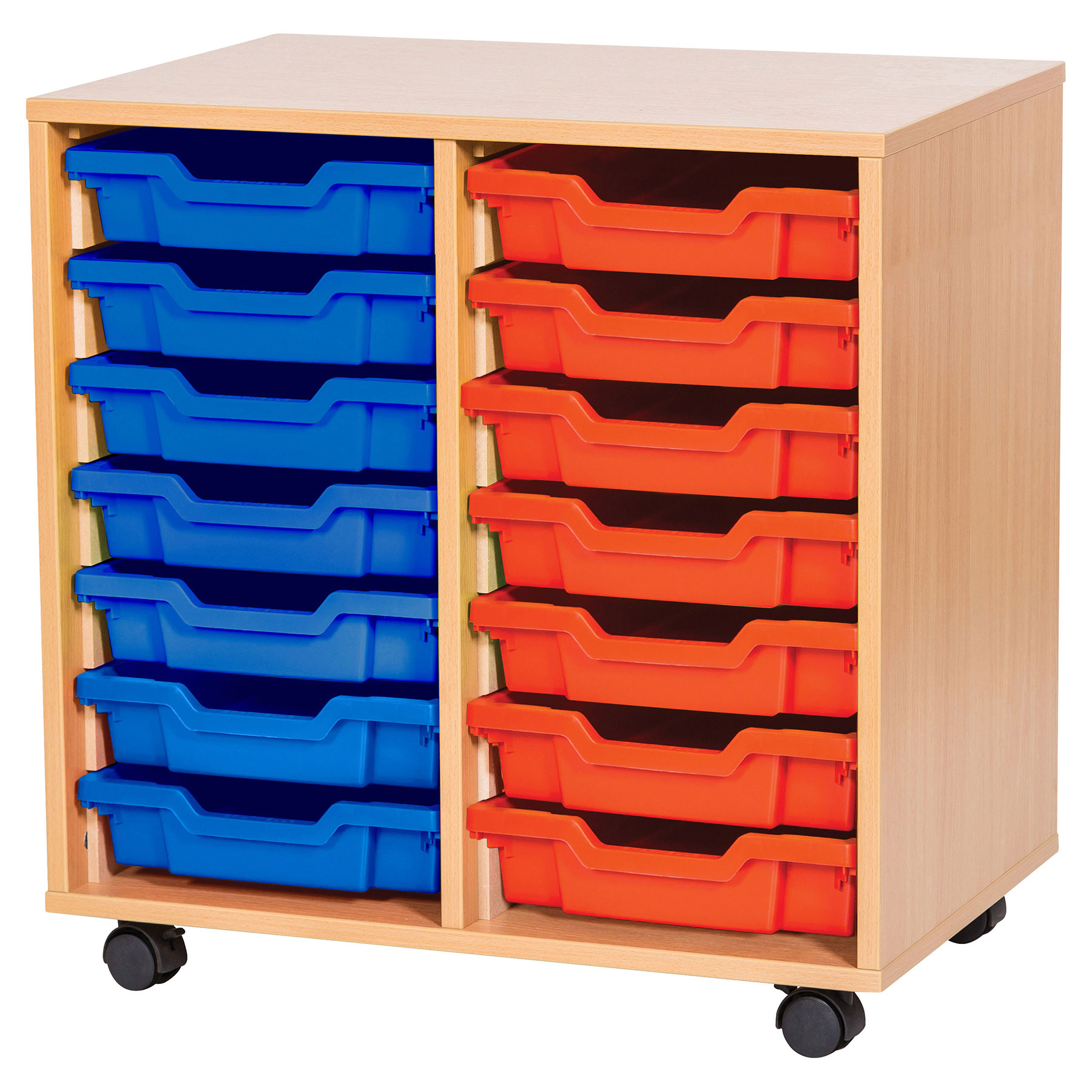 7 High Double Column Tray Storage (12 Shallow Trays)