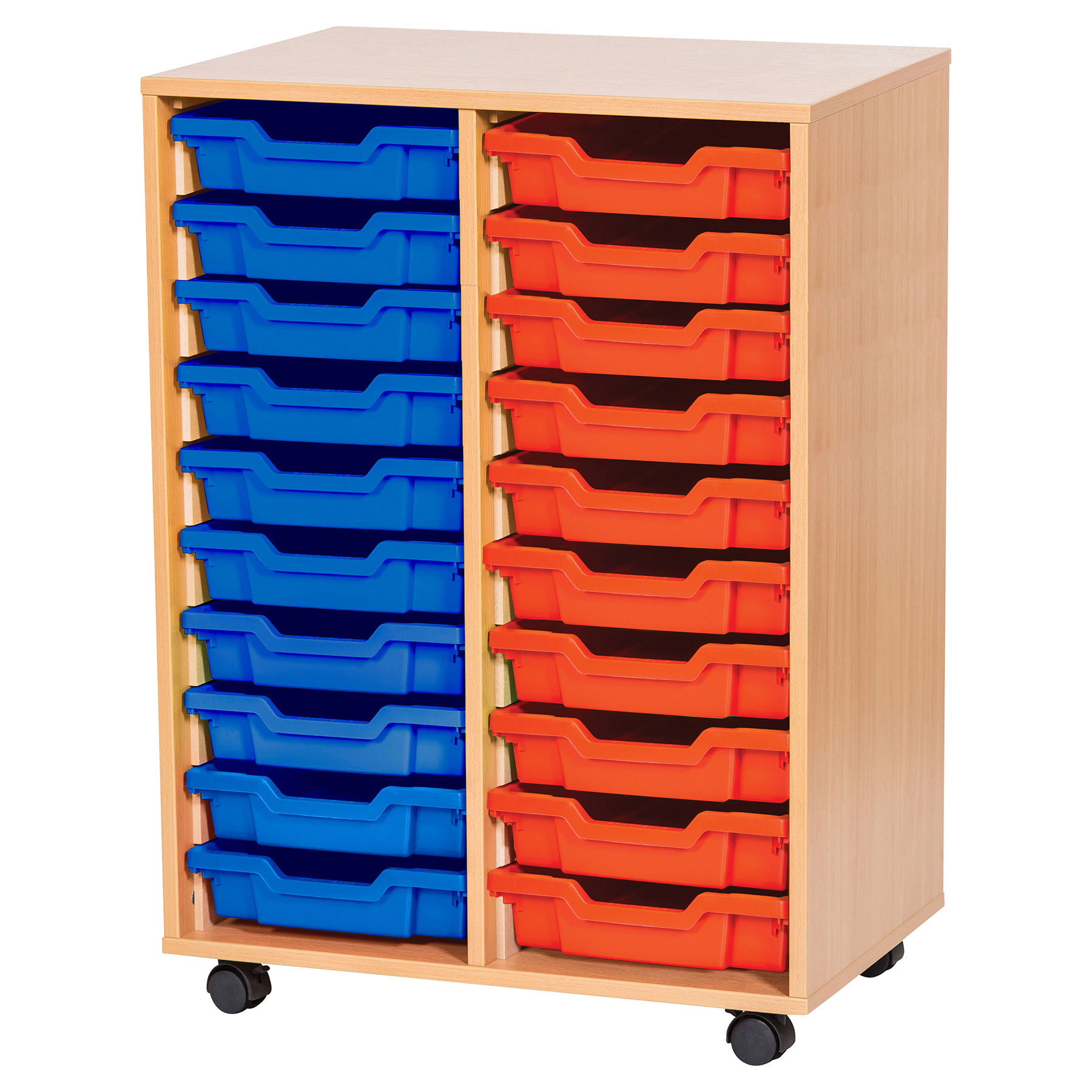 10 High Double Column Tray Storage (20 Shallow Trays)