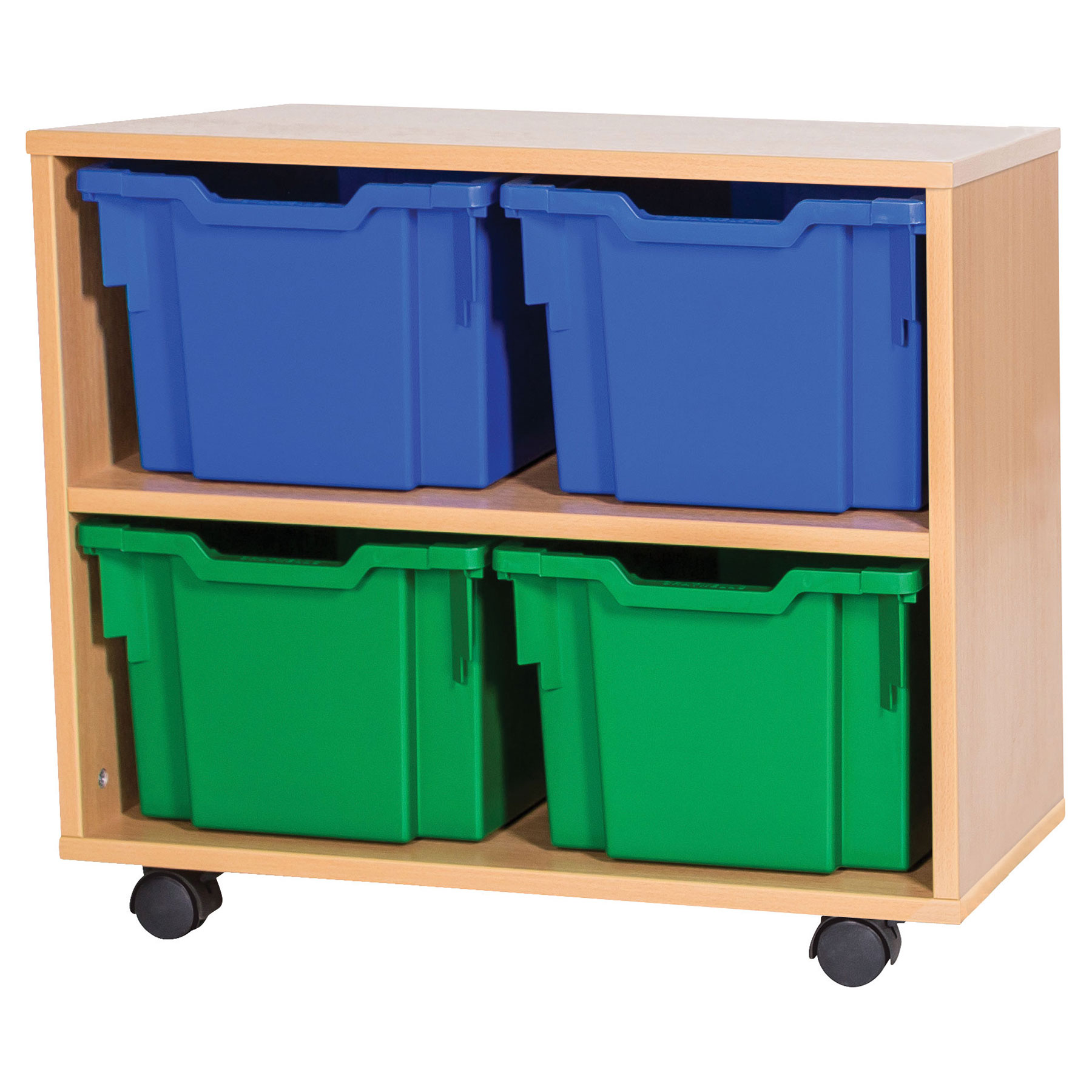 6 High Open Double Column Tray Storage (4 Extra Deep Trays)