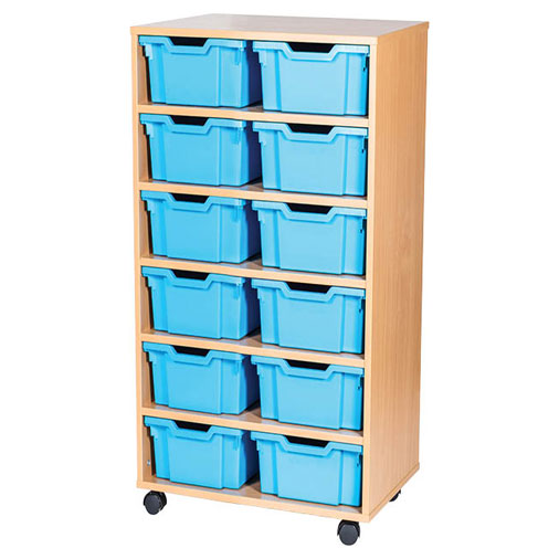 13 High Open Double Column Tray Storage (12 Deep Trays)