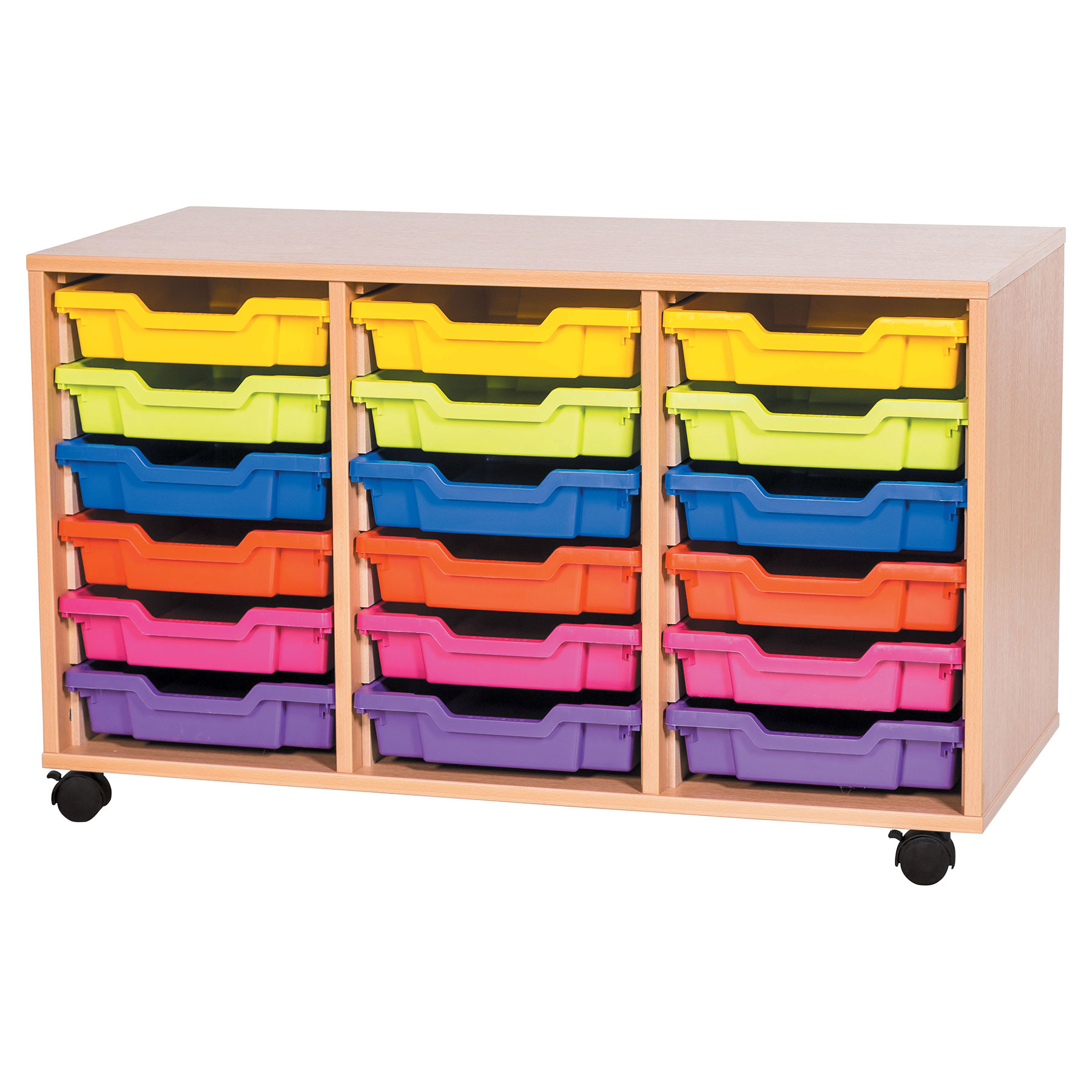 6 High Triple Column Tray Storage (18 Shallow Trays)
