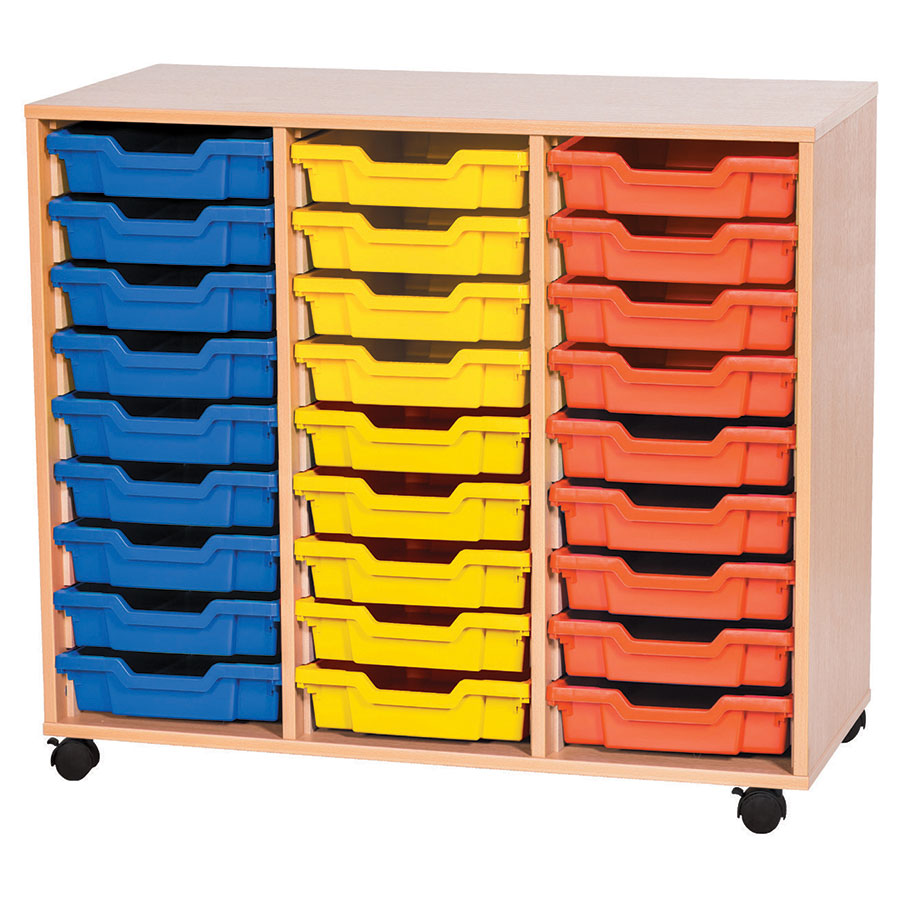 9 High Triple Column Tray Storage (27 Shallow Trays)