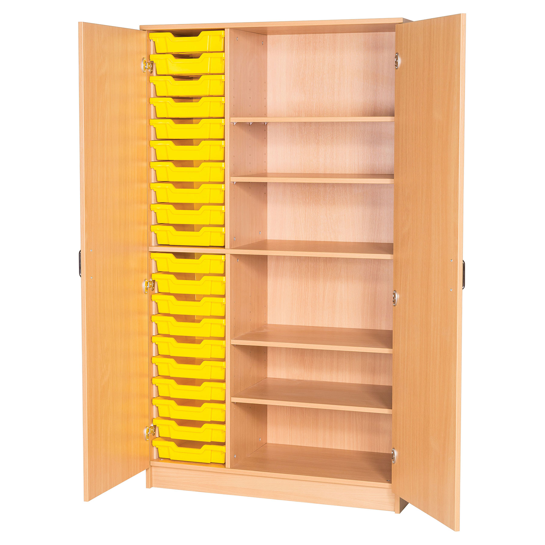 Classroom Triple Column Cupboard (20 Shallow Trays)