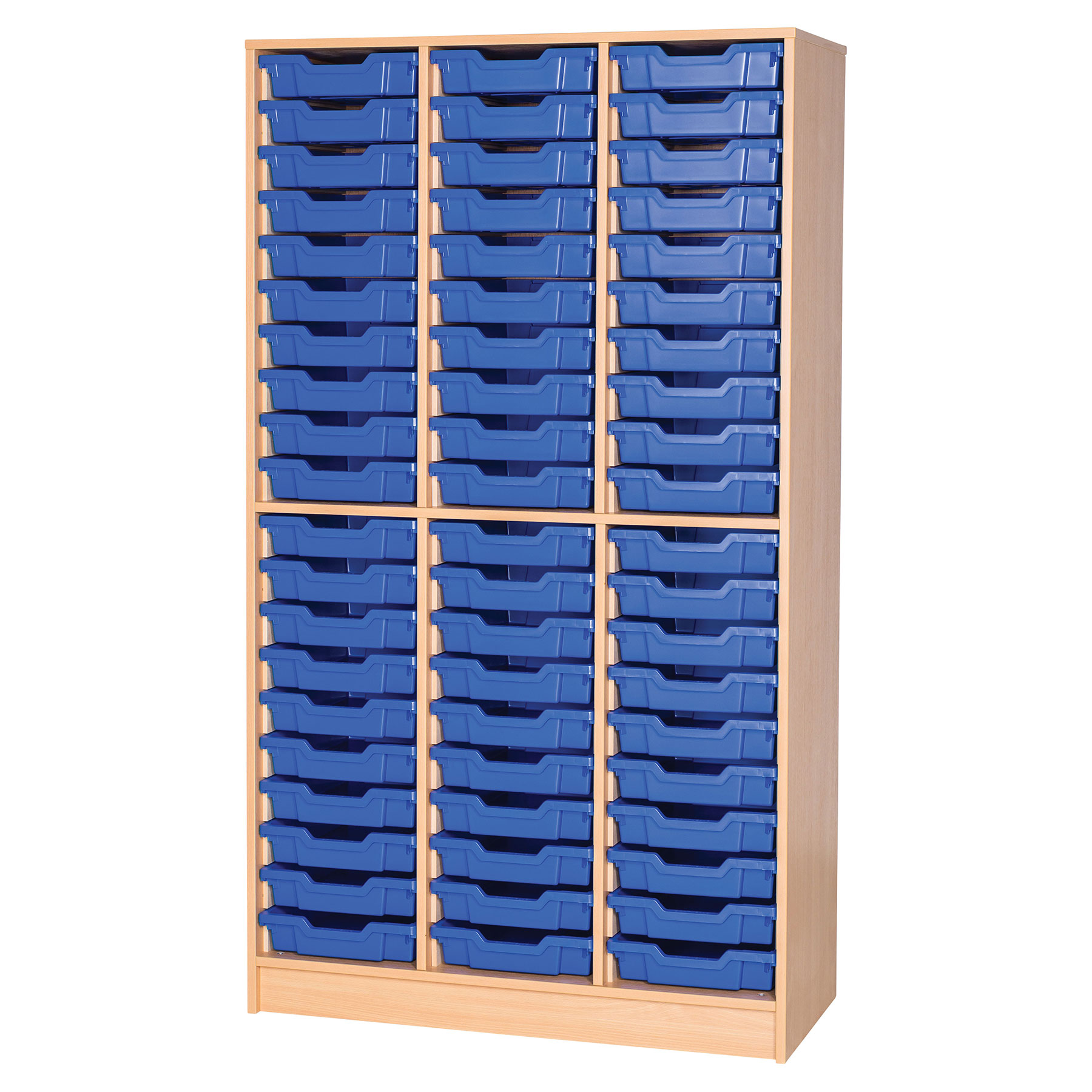 Classroom Triple Column Tray Storage (60 Shallow Trays)