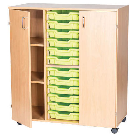 12 High Triple Column Tray Storage (12 Shallow Trays)