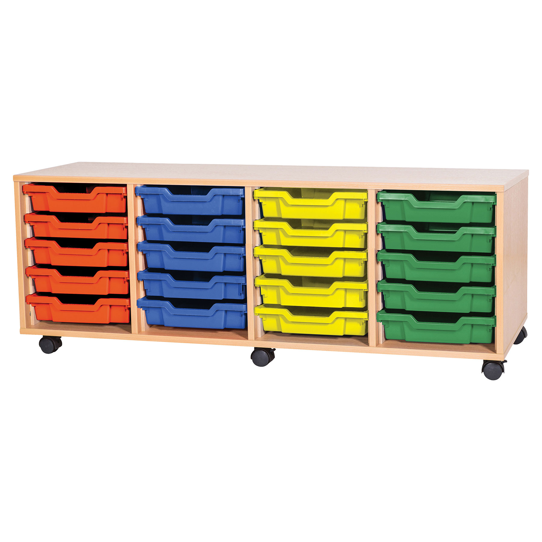 5 High Quad Column Tray Storage (20 Shallow Trays)