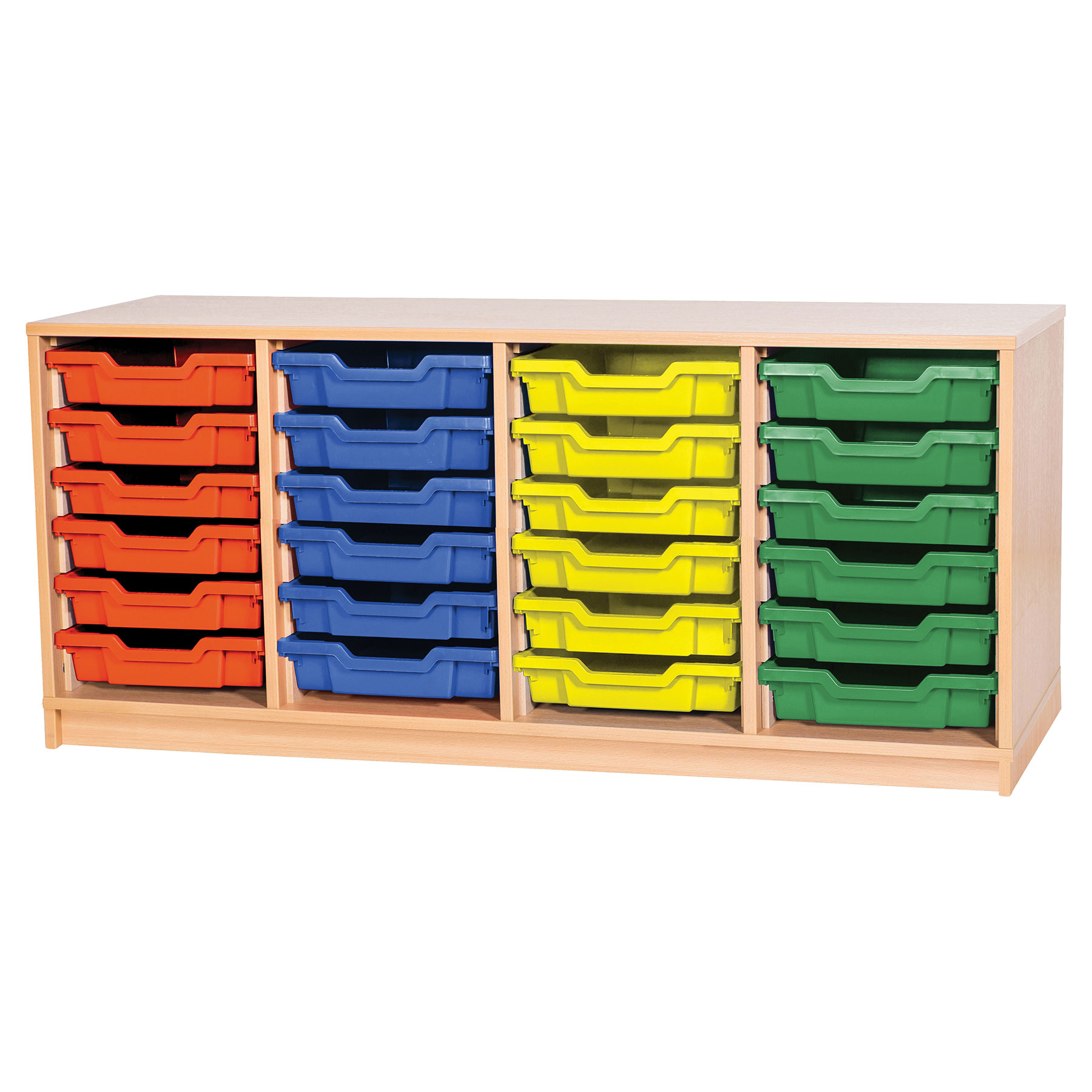 6 High Quad Column Tray Storage (24 Shallow Trays)