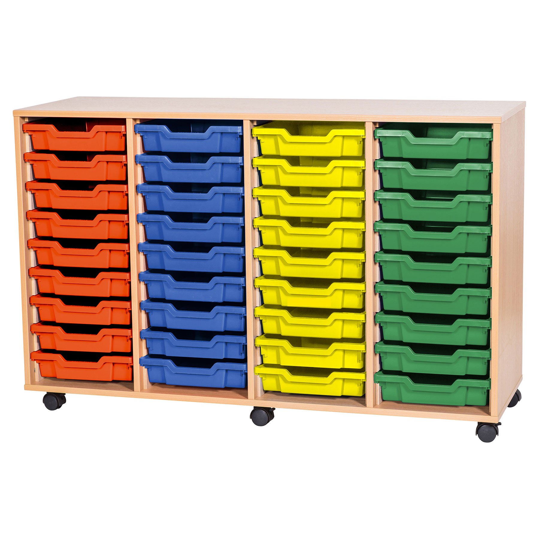 9 High Quad Column Tray Storage (36 Shallow Trays)