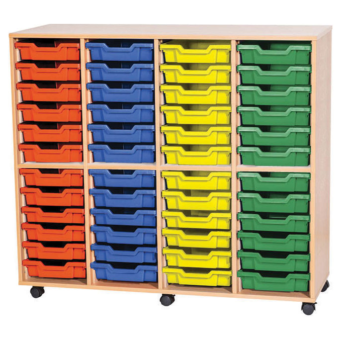 12 High Quad Column Tray Storage (48 Shallow Trays)