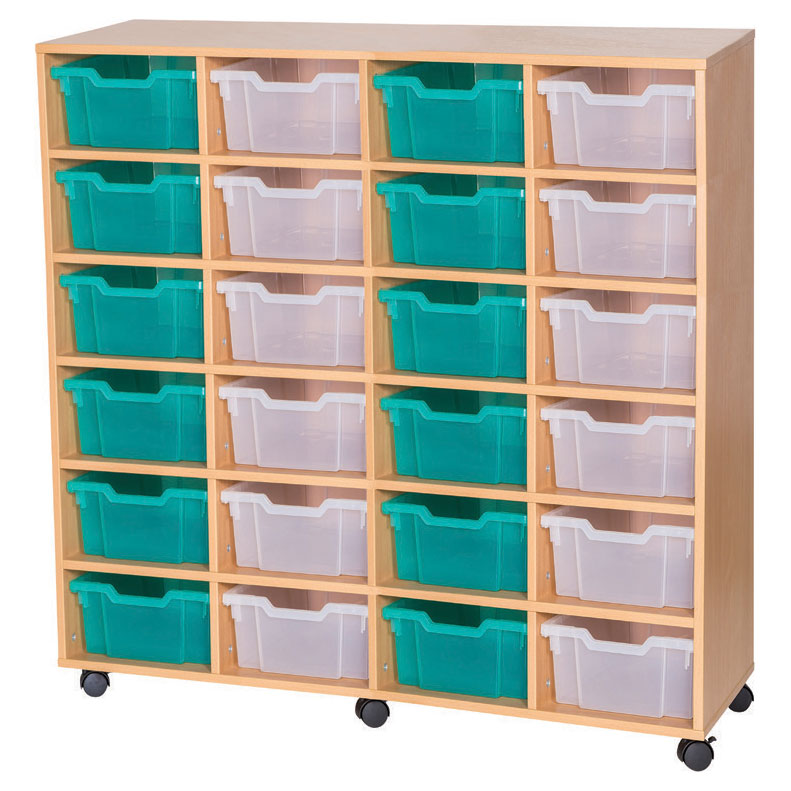 13 High Quad Column Tray Storage (24 Deep Trays)