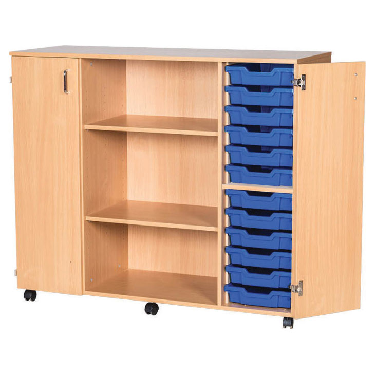 12 High Quad Column Tray Storage (24 Shallow Trays)