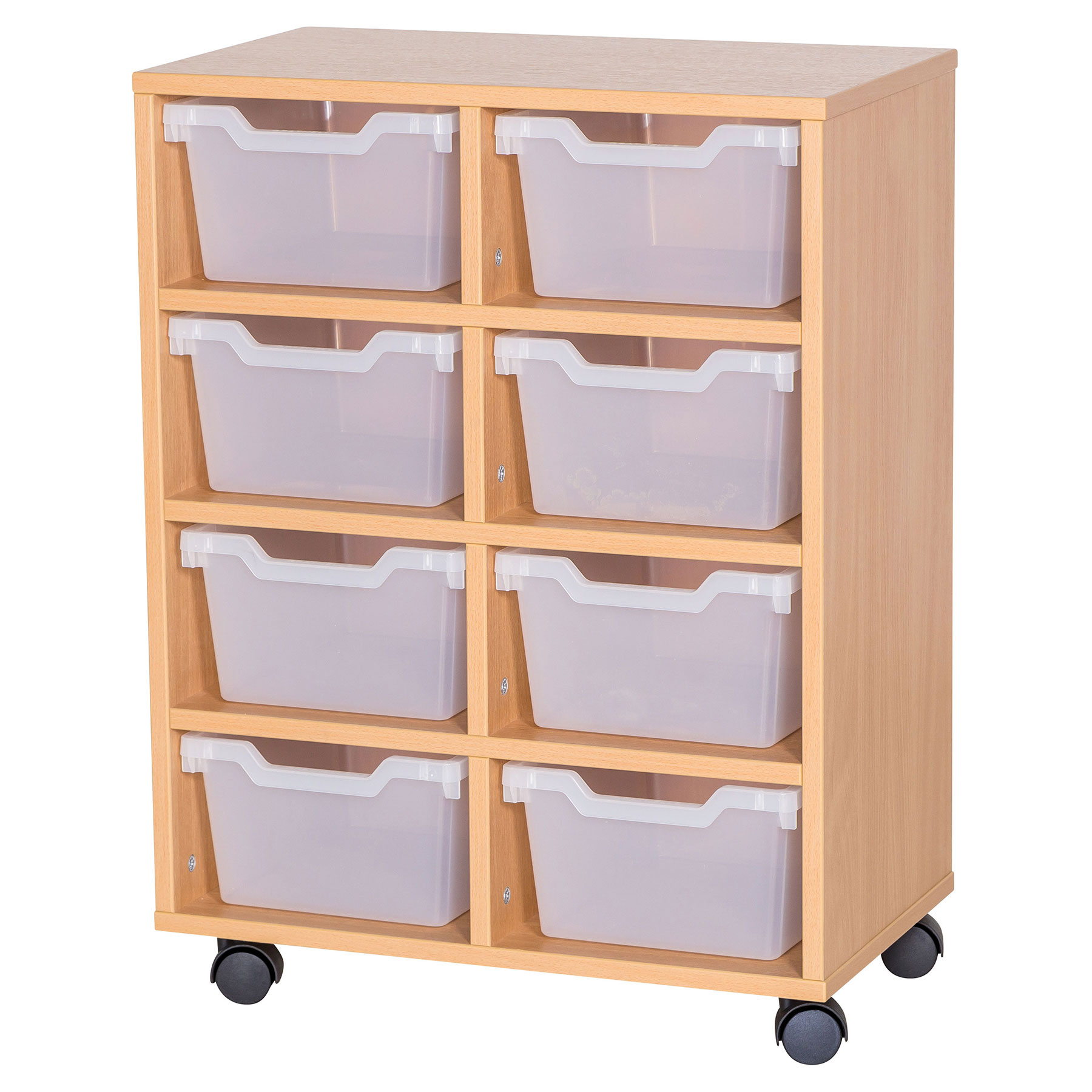 Cubby 8 Deep Tray Mobile Storage