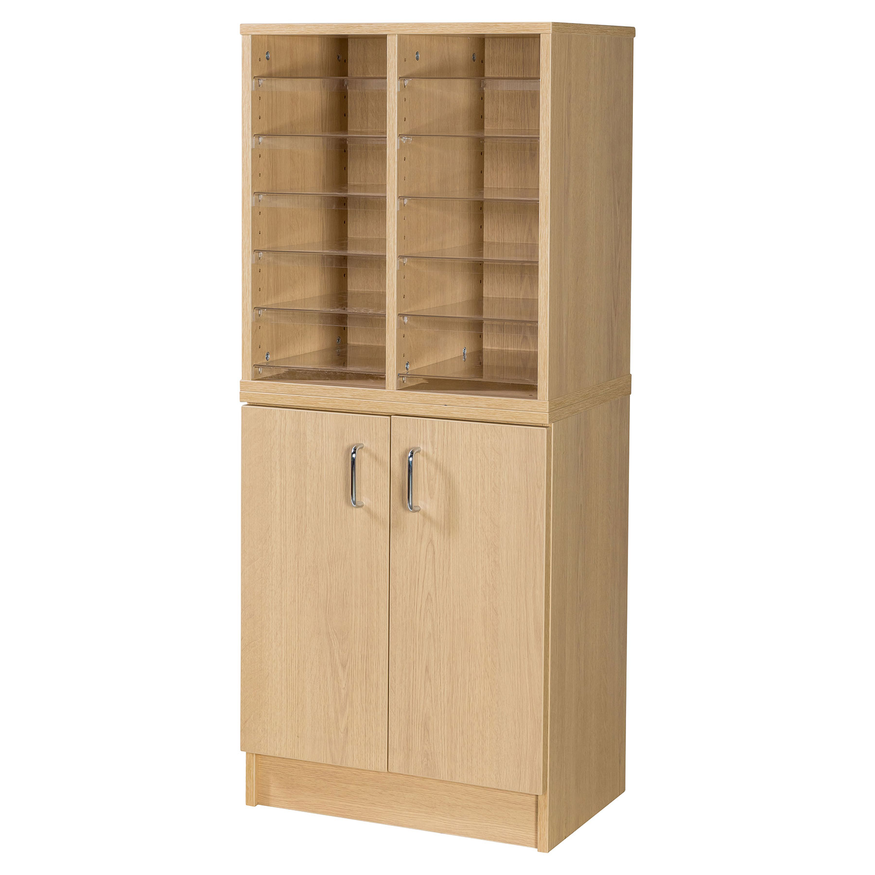 12 Compartment Pigeonhole Store + Cupboard