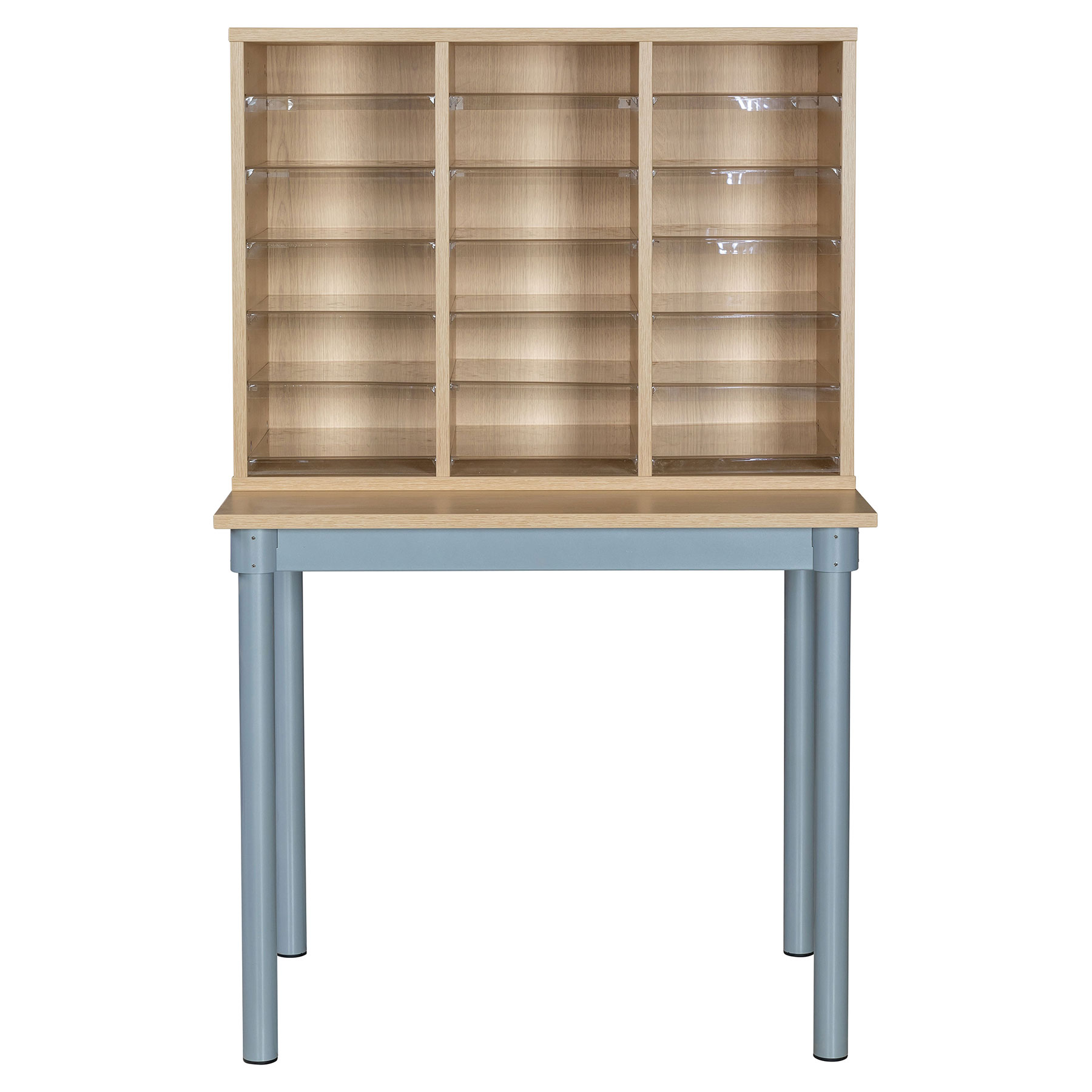 18 Compartment Pigeonhole Store + Table