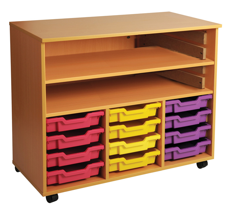 Triple Bay Art Tray Storage (12 Trays)