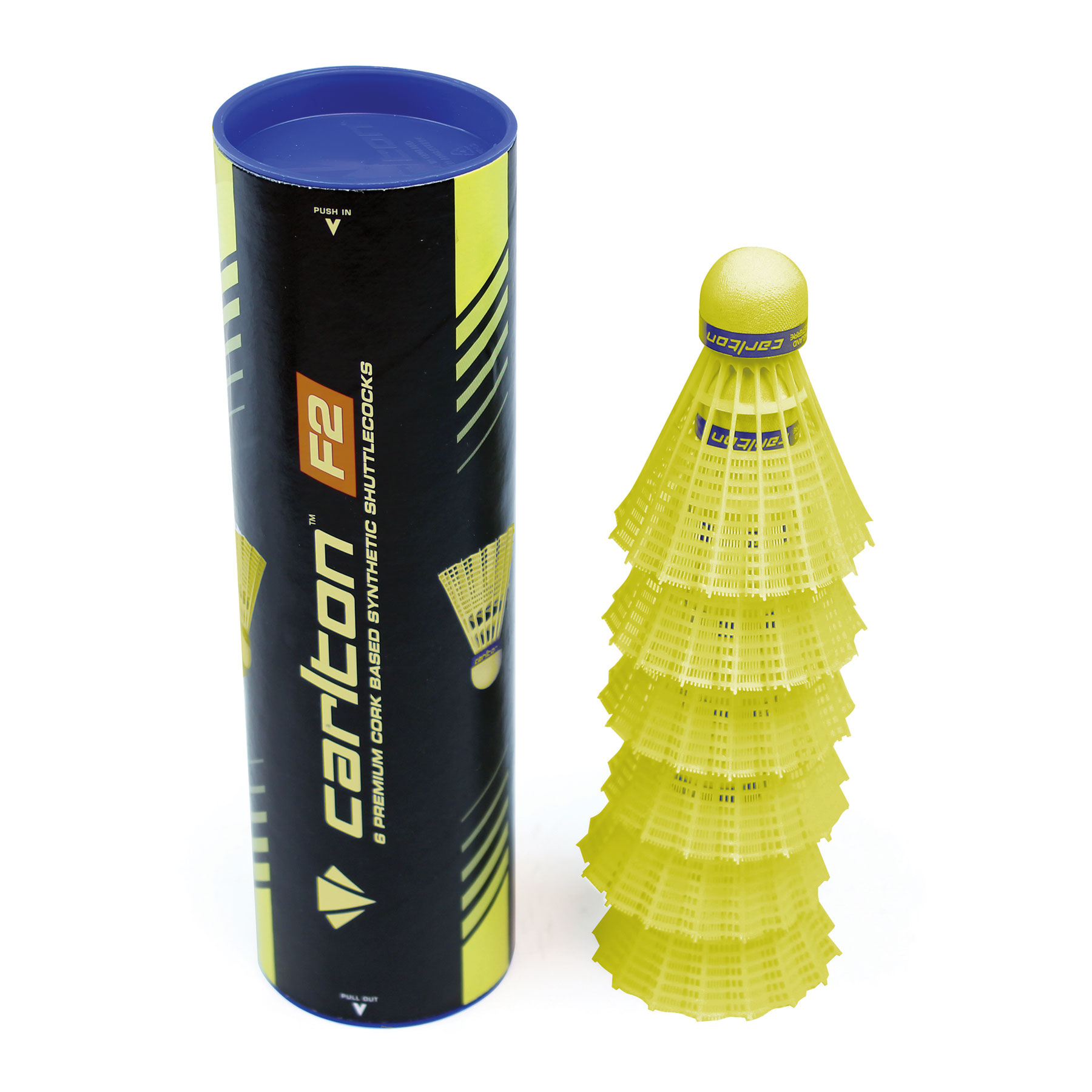 Carlton F2 Shuttlecock - Tube of 6