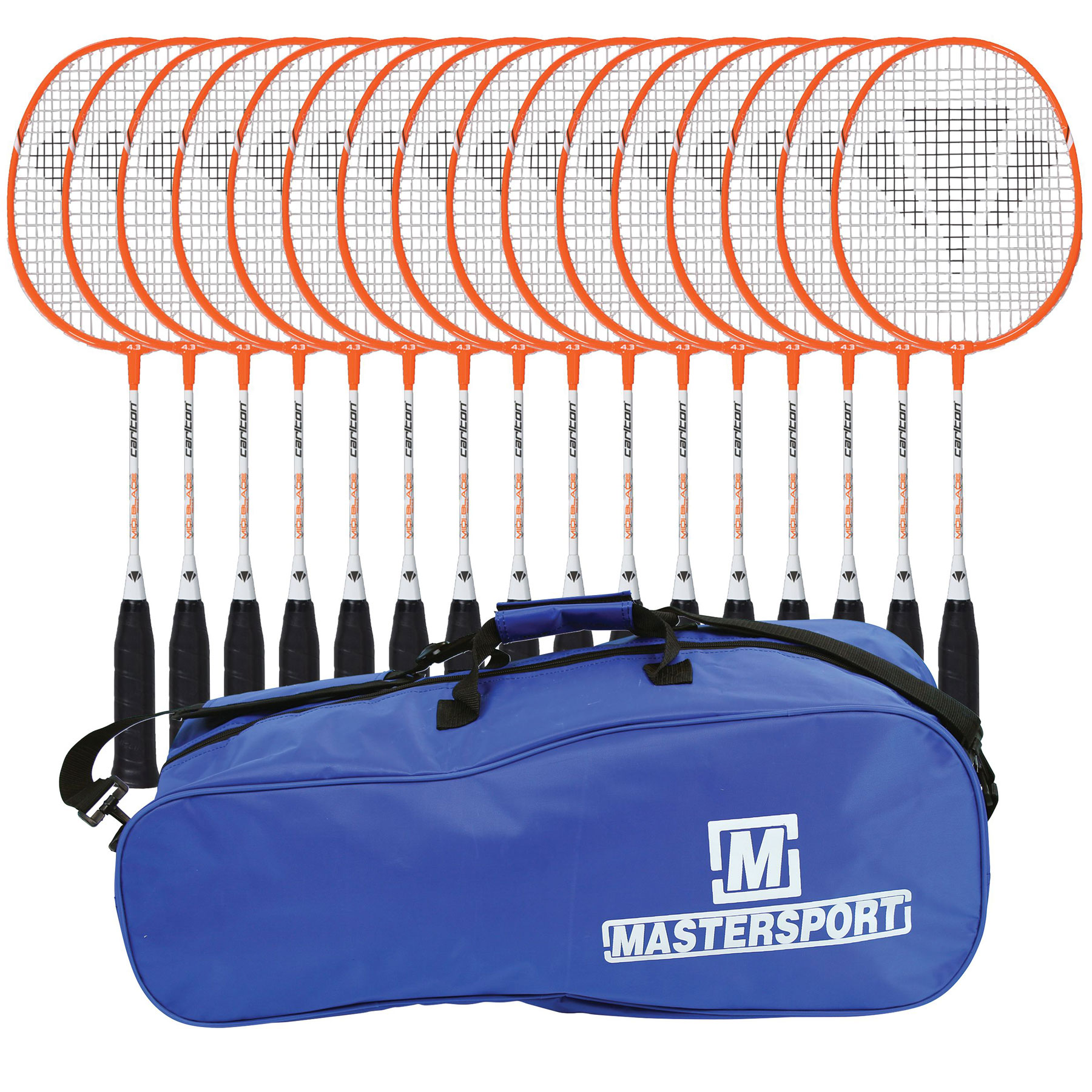 Carlton Blade Iso 4.3 Badminton Racket Midi, Racket Bag Of 16