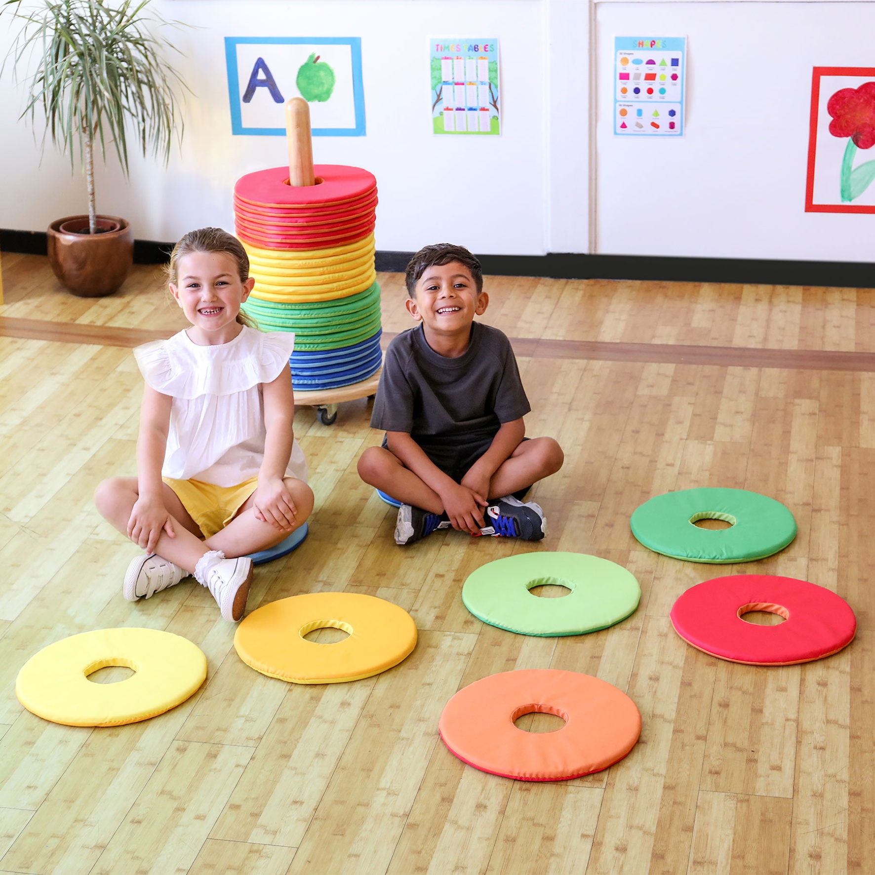 Rainbow™ Circular Mats & Donut™ Trolley
