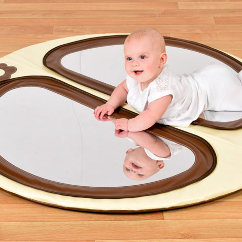 Baby Double Mirror Floor Pad - Natural