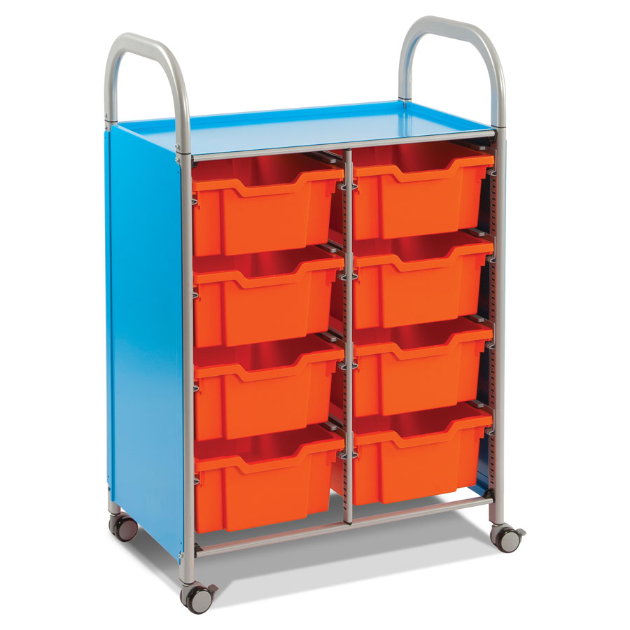 Callero Double Trolley + 8 Deep Trays