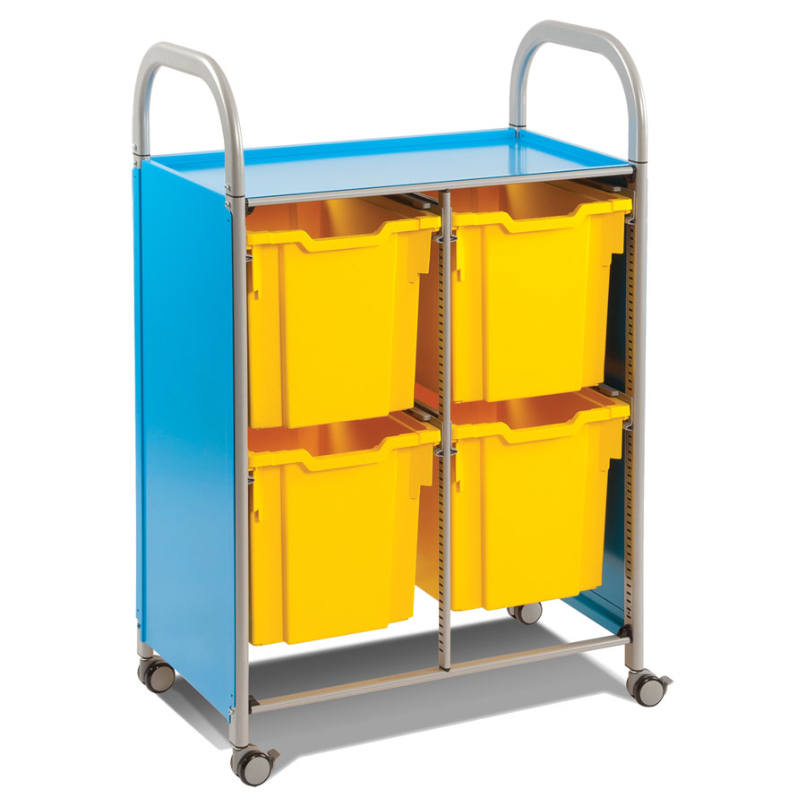 Callero Double Trolley + 4 Jumbo Trays