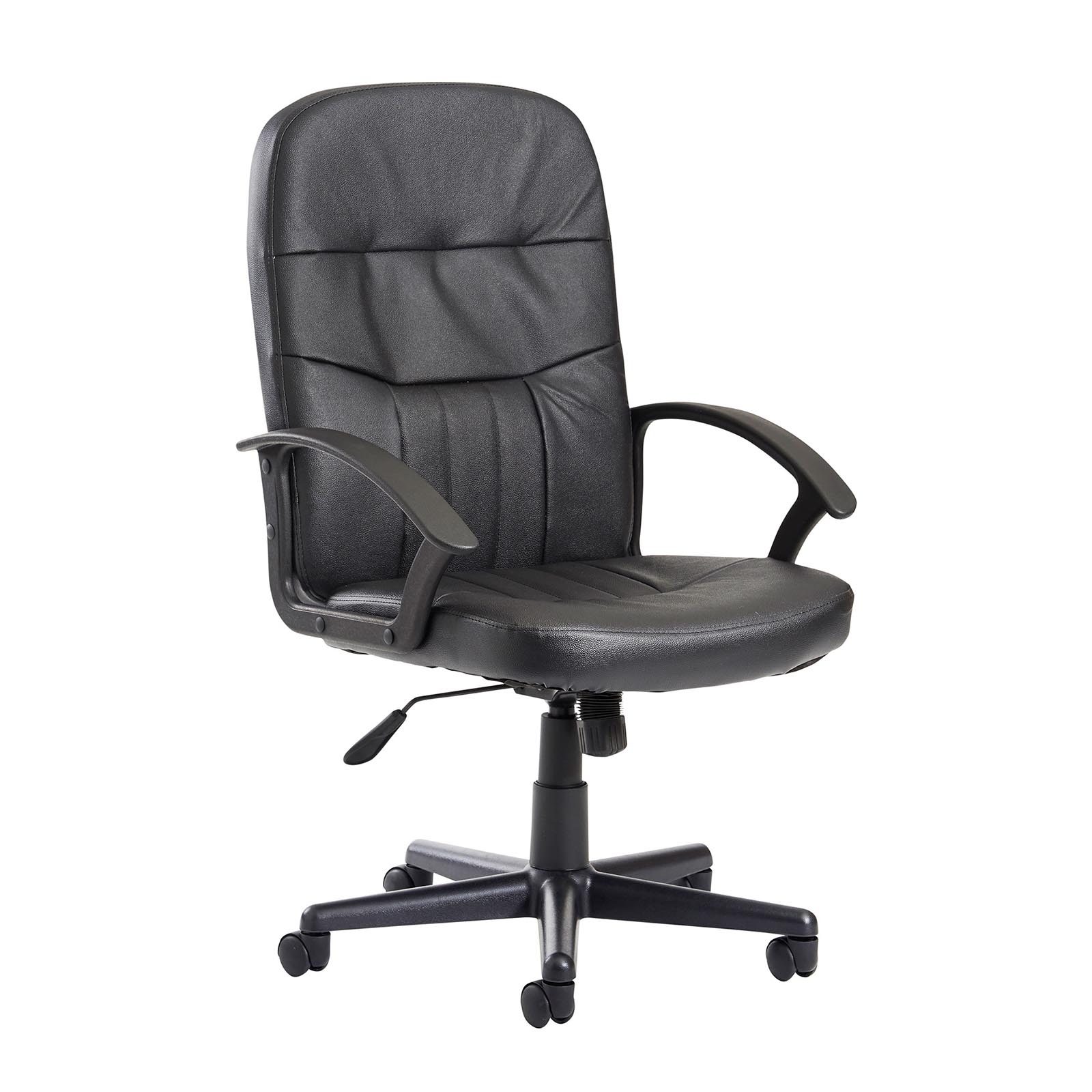 Cavalier Managers Chair - Black Leather Faced