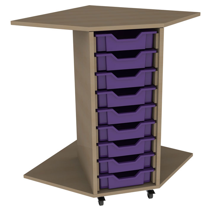 PSU9 9 Tray School Corner Storage